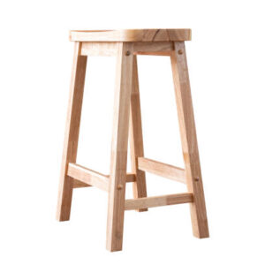 Single wooden chair isolated include clipping path
