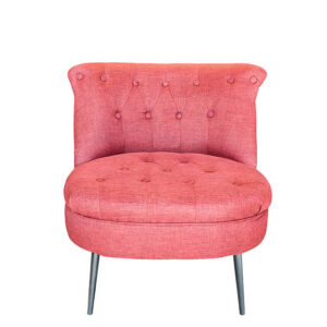 Red modern chair isolated on white