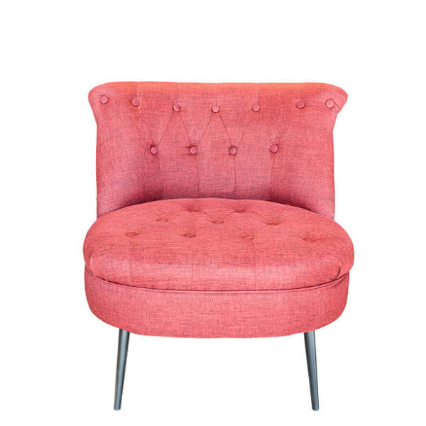 Red modern chair isolated on white